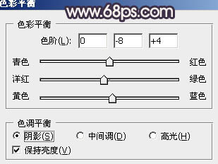 PS紫色草地的大气外景婚片调色教程