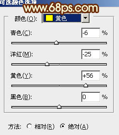 PS调制色彩鲜艳的橙绿色阳光少女照片