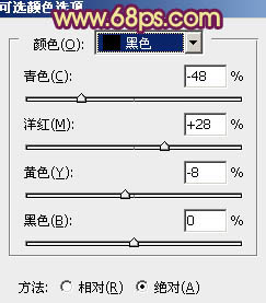 紫色柔美树林情侣照片如何用PS调制