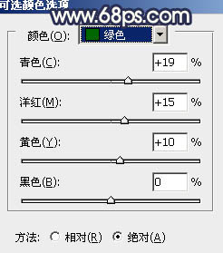 如何用PS调出深蓝色树林美女写真图片