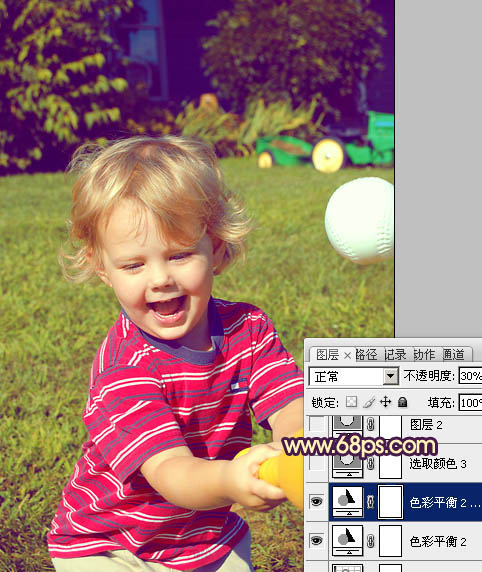 打造阳光欢快儿童照片色彩的PS教程