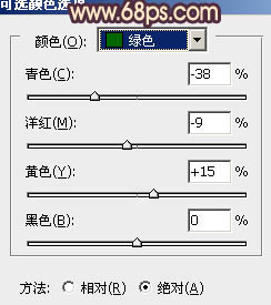 PS鲜艳绿色草地美女摄影照片润色处理