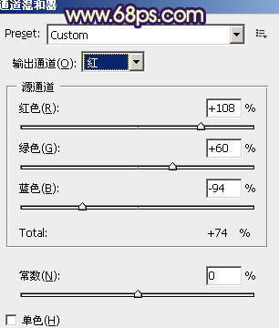 PS打造色彩鲜艳的橙蓝色树林模特照片