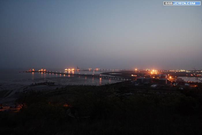海港夜景照片美化提亮的PS教程