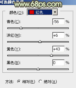 用PS调制青黄色西方美女头像照片