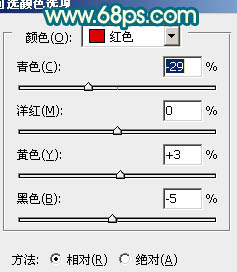 调制橙色光亮美女头像照片的PS教程