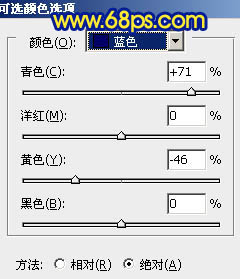 冷色唯美森林照片色彩处理的PS教程