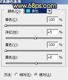 冷色唯美森林照片色彩处理的PS教程