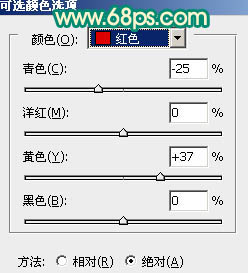 PS调制古典金黄色彩的外国美女照片