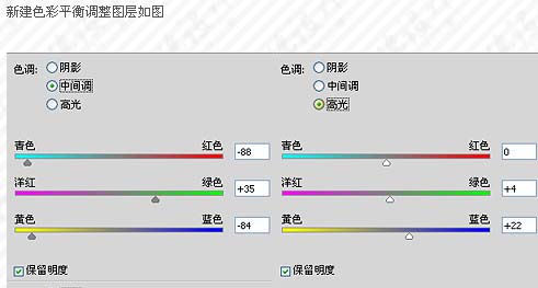 欧美流行蓝红人物调色美白的教程