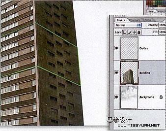 PS将大楼模块化拆分的照片效果