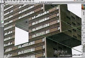 PS将大楼模块化拆分的照片效果