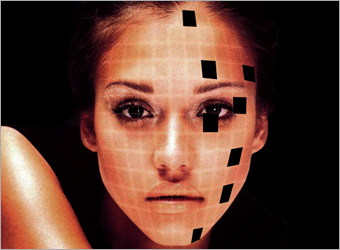 人物脸部模块扩散效果的PS教程