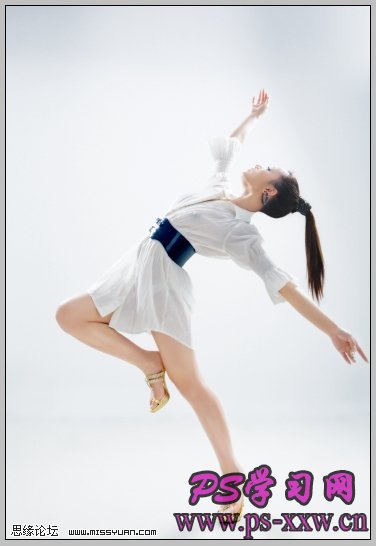 舞蹈美女照片润色美白的PS教程