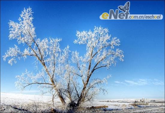 学习梦幻雪景照片的PS美化教程