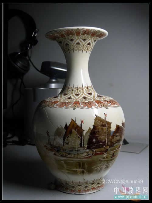 用PS帮陶瓷花瓶印上复古图案