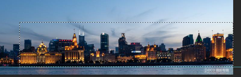 城市夜景照片添加唯美云彩效果的PS教程