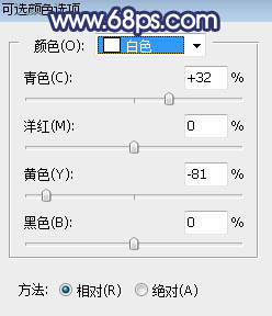 打造韩系淡黄色外景人物照片的PS教程