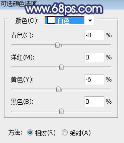 打造韩系淡黄色外景人物照片的PS教程