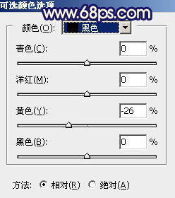 用PS打造唯美梦境蓝褐色草原人物照片