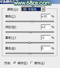 用PS打造小树林中的太阳光束效果图