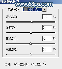 调出暗褐色晨曦美女照片的PS教程