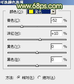 用PS调出秋季橙绿色草地背景美女图片