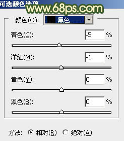 用PS调出秋季橙绿色草地背景美女图片