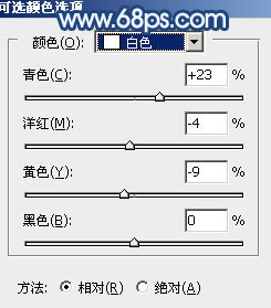 PS调出唯美淡蓝色铁轨背景美女人物照片