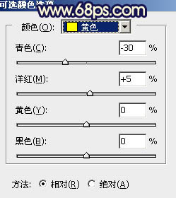 调出金黄色阳光外景女生照片的PS教程