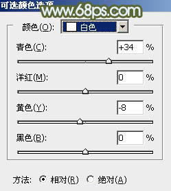 调出浅绿色户外铁轨人物照片的PS教程