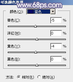 用PS打造怀旧紫蓝色外景女生照片