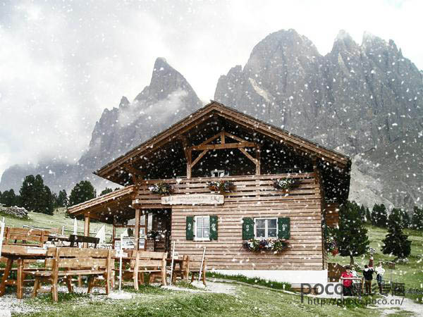 给风景图片添加冬季下雪效果的PS教程