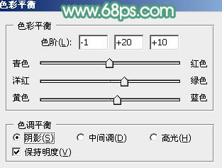 用PS把街拍女生照片调成漂亮青红色