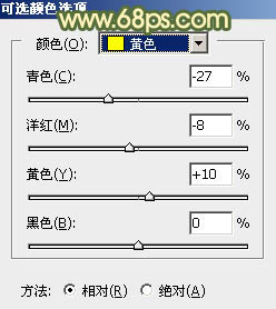 调出秋季橙黄色外景人物照片的PS教程