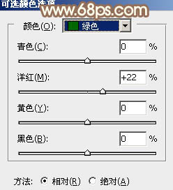 PS调出红色花丛中的甜美女生图片