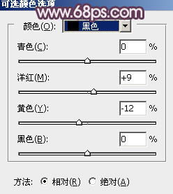 PS调出漂亮紫色调的草地美女照片