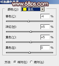 用PS如何调制漂亮淡黄色外景女生图片