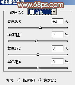 PS调出橙黄色树林中的情侣婚纱照片