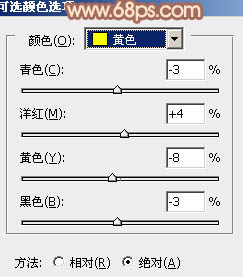 用PS把绿色草地新娘照片调成黄褐色