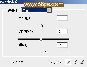 PS调出金黄色树林中的浪漫情侣照片