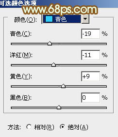 PS调出金黄色树林中的浪漫情侣照片