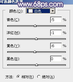 用PS调出淡紫色桃花树林中的女生照片