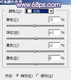 用PS调出淡紫色桃花树林中的女生照片