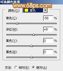 PS调出清新淡黄色的漂亮女生图片