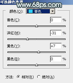 调出冷青色甜美女孩照片的PS教程