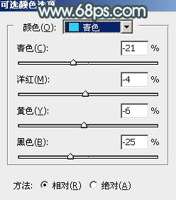 调出冷青色甜美女孩照片的PS教程