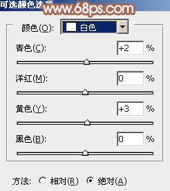 PS调出淡黄色秋季户外美女图片