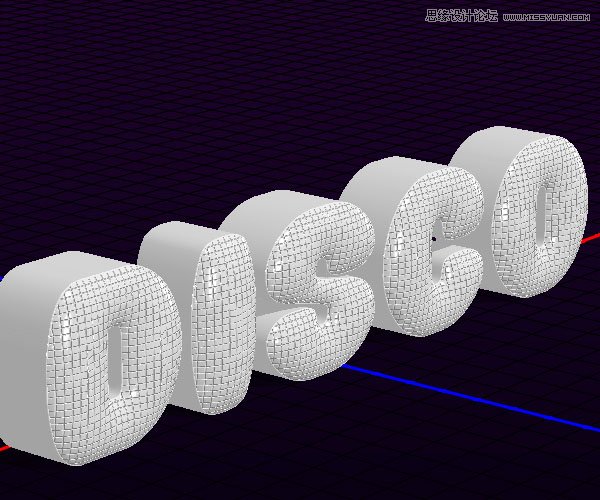 PS制作舞厅霓虹灯光立体艺术文字图片