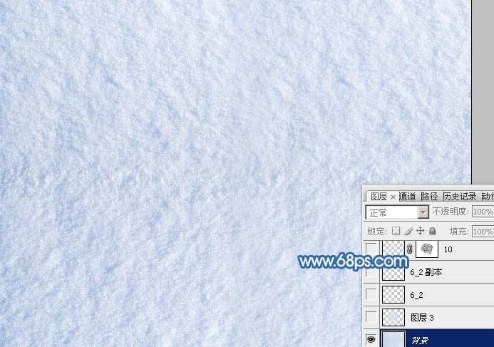 用PS制作雪地划痕样式的艺术文字图片
